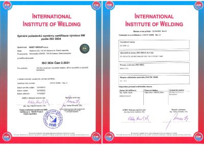 Svařování | certifikace HAST GROUP | mezinárodní svářečský institut